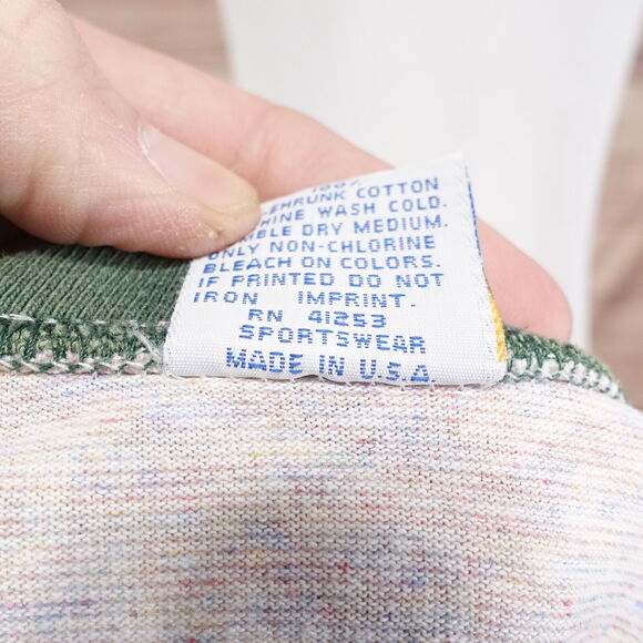 VINTAGE LAS VEGAS NEVADA 2-TONE USA MADE 90s TRAVEL TOURIST TSHIRT SZ L - Picture 8 of 8